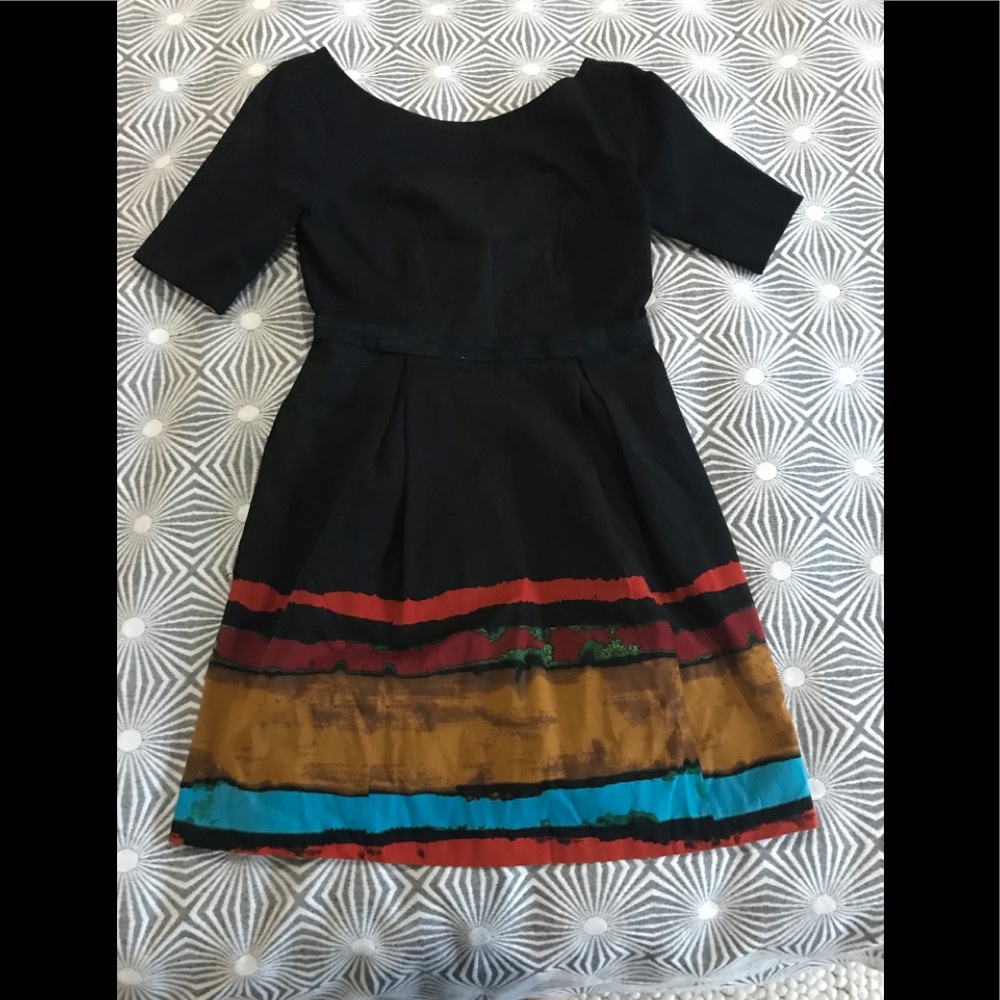 Tracy Reese Black Dress 2P with Modern Detail